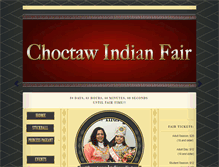 Tablet Screenshot of choctawindianfair.com